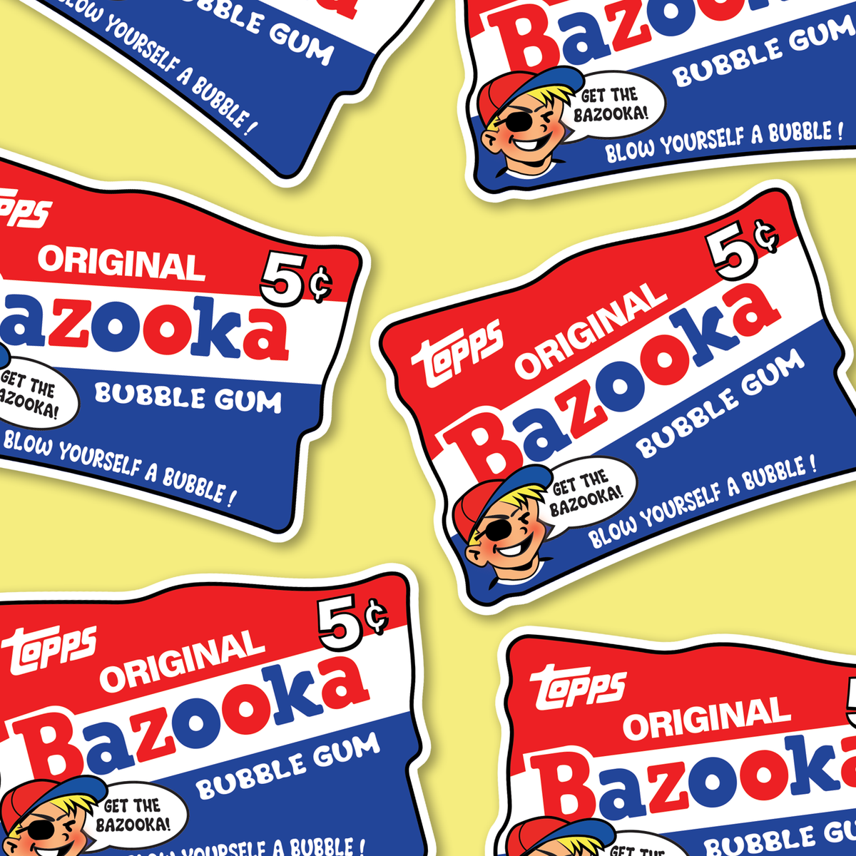 Bazooka Gum Sticker