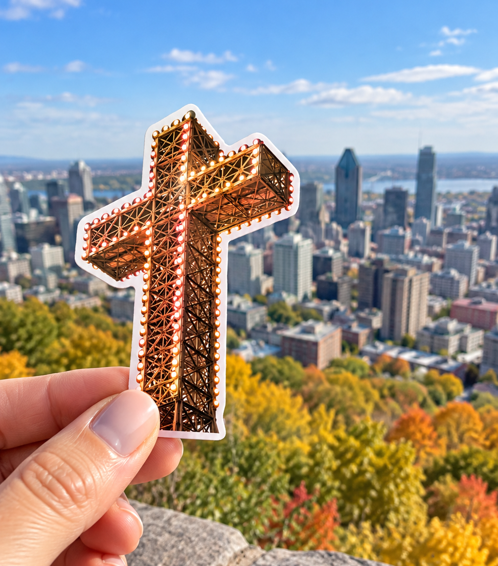 Mount-Royal Cross Sticker
