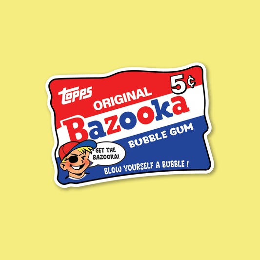 Bazooka Gum Sticker