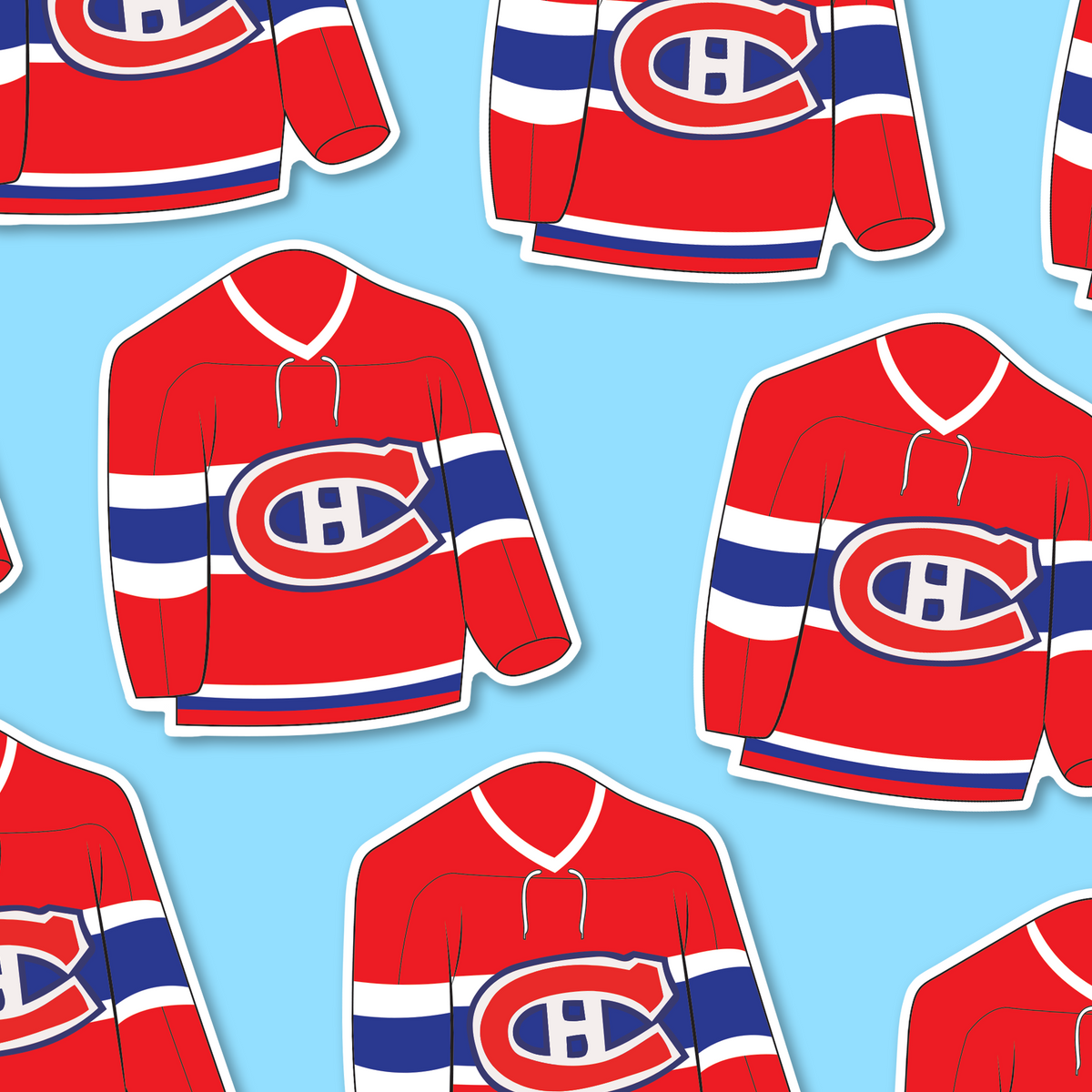 Canadiens Jersey Sticker