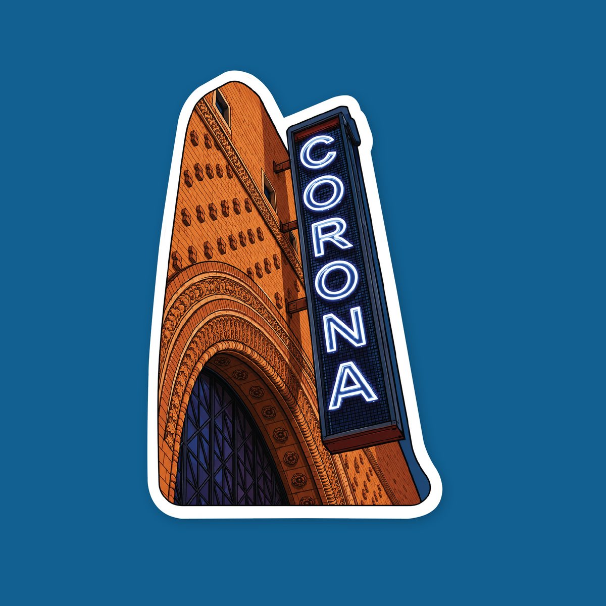 Autocollant Théâtre Corona