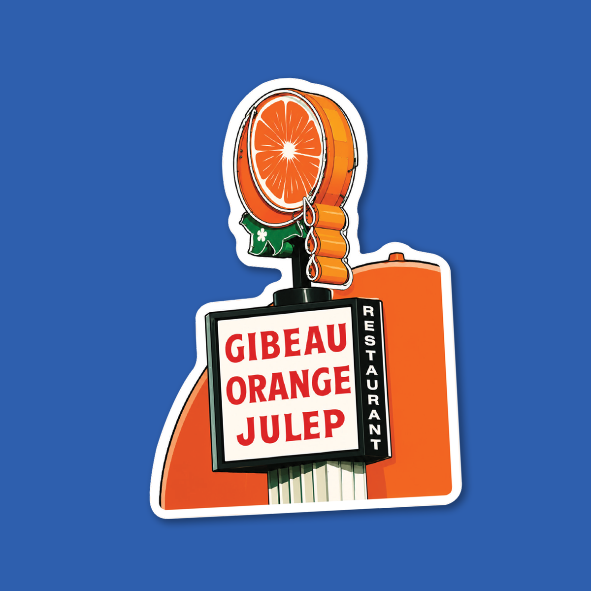 Autocollant « Gibeau Orange Julep »
