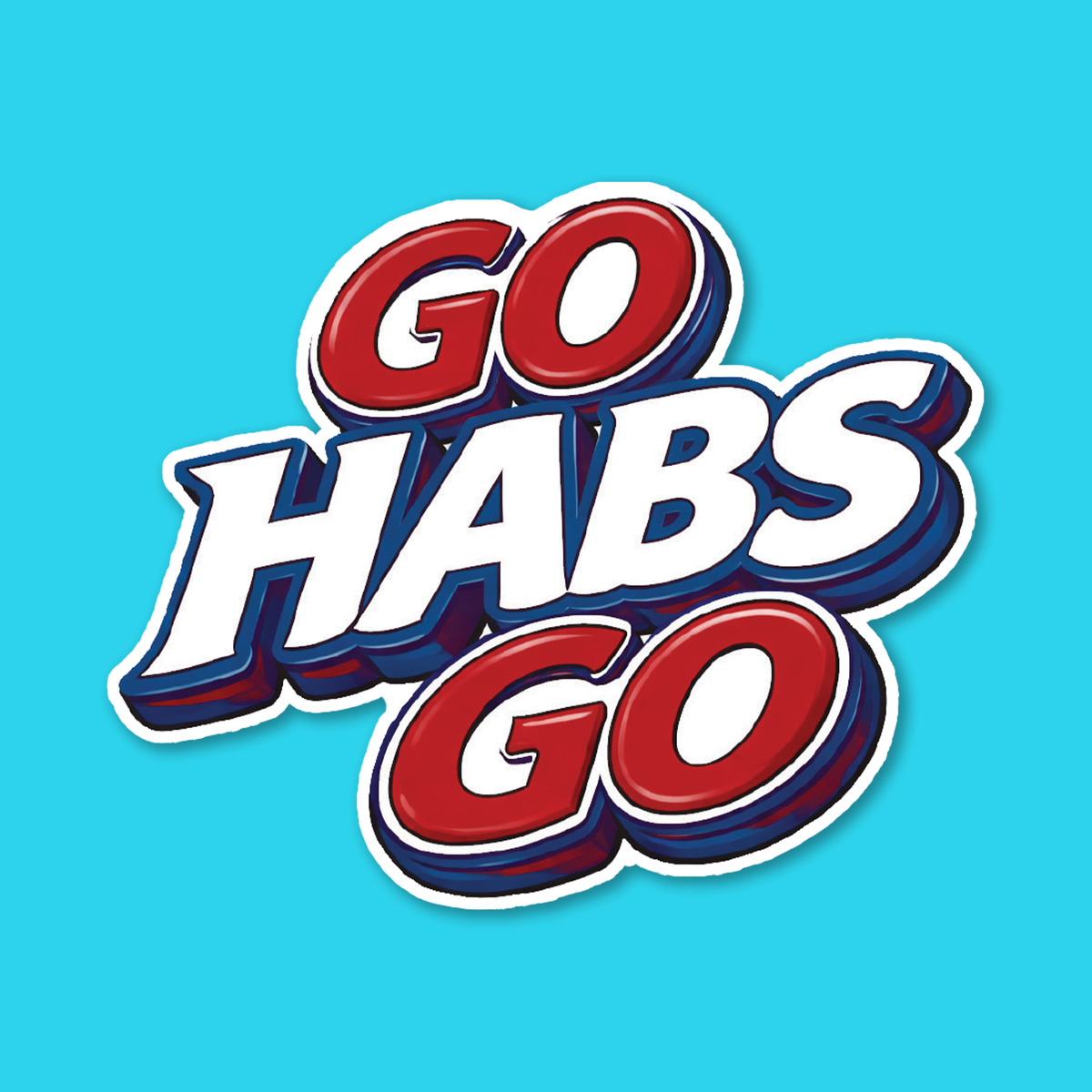 Go Habs Go Sticker