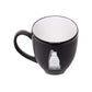 guaranteed pure milk co ltd, pewter mug crest, black ceramic mug, gift, souvenir, coffee mug, black ceramic mug