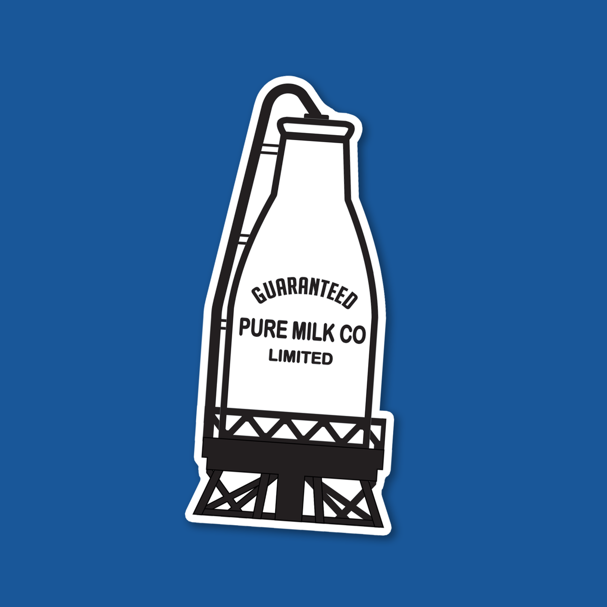 Gaurenteed Pure Milk Sticker