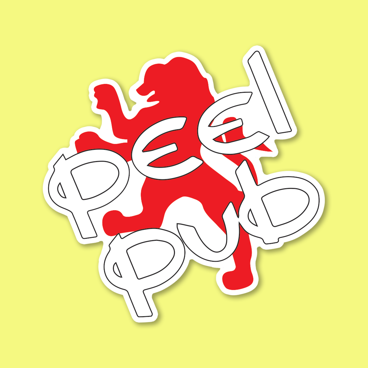 Autocollant Peel pub