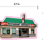 Restaurant Greenspot Sticker