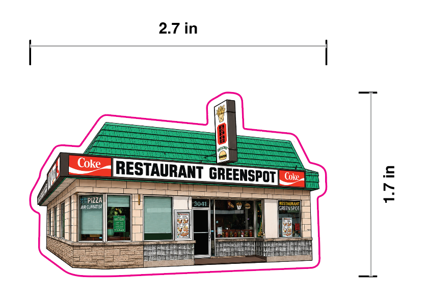 Restaurant Greenspot Sticker