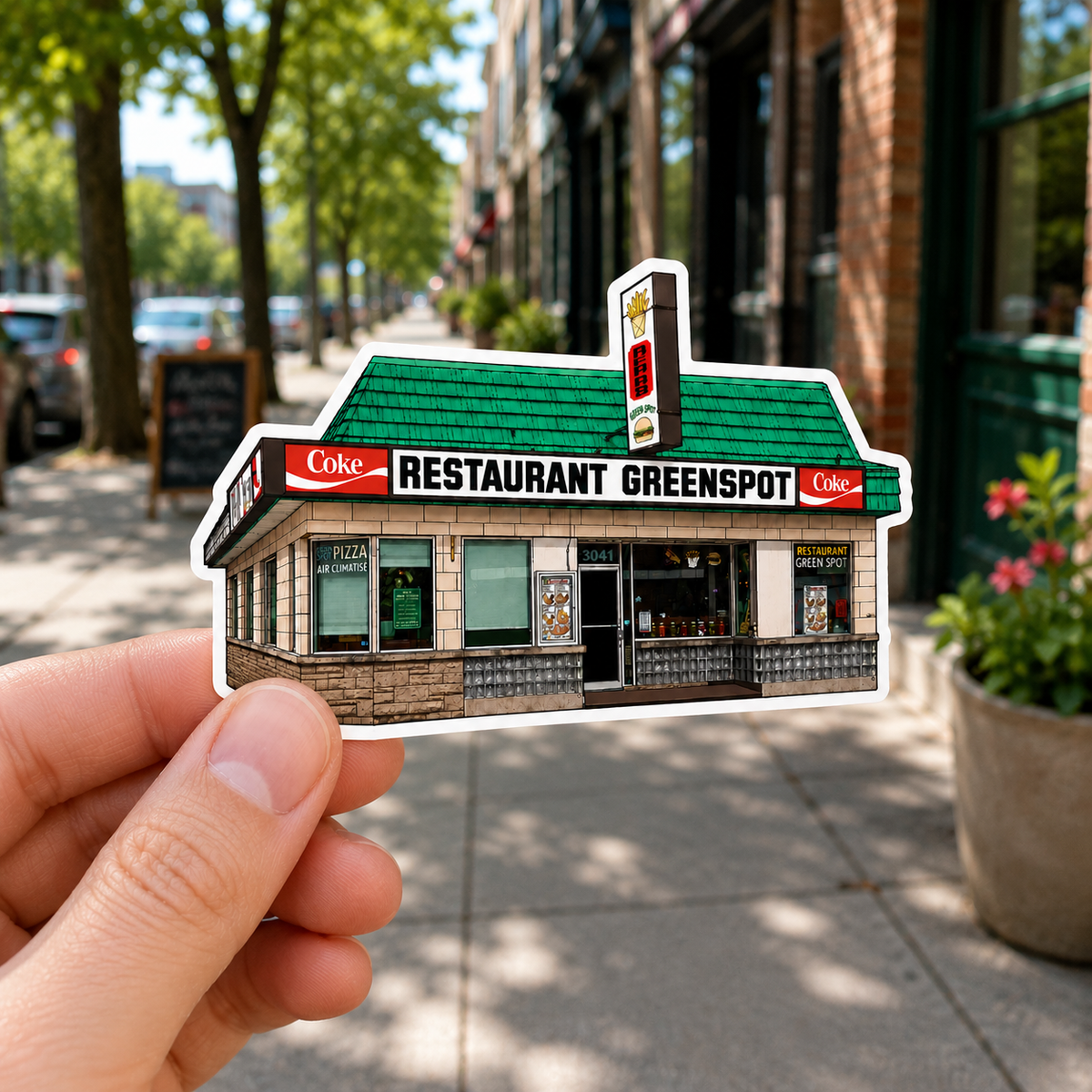 Restaurant Greenspot Sticker