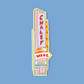 Stylized sticker for Chalet Bar-B-Q on a blue background
