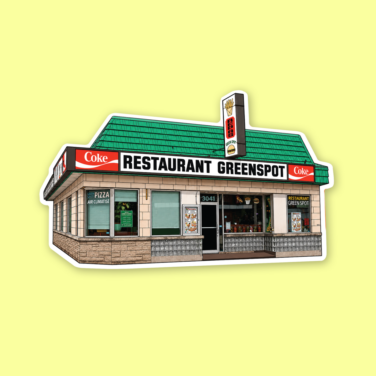 Restaurant Greenspot Sticker