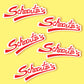 Red 'Schwartz's' logo on a yellow background