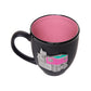 ceramic mug, black, coffee, tea, beverage, drinkware, pewter crest, maison rose, little pink, montreal, saint-henri
